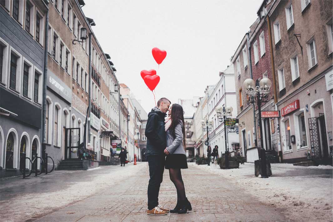 Couple on the street.